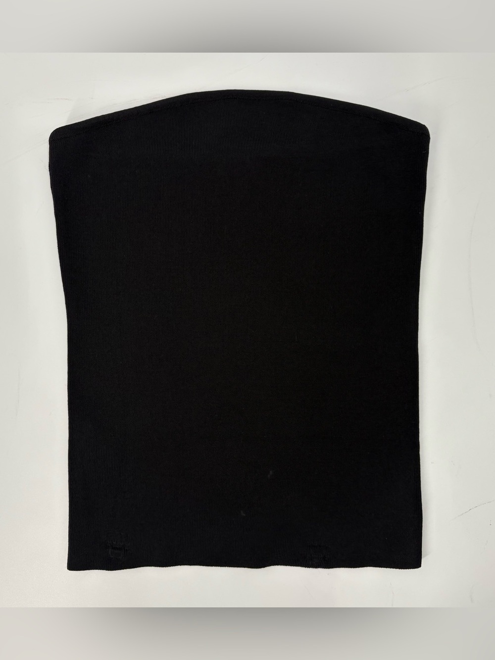 DISSH Black Ribbed Tube Top